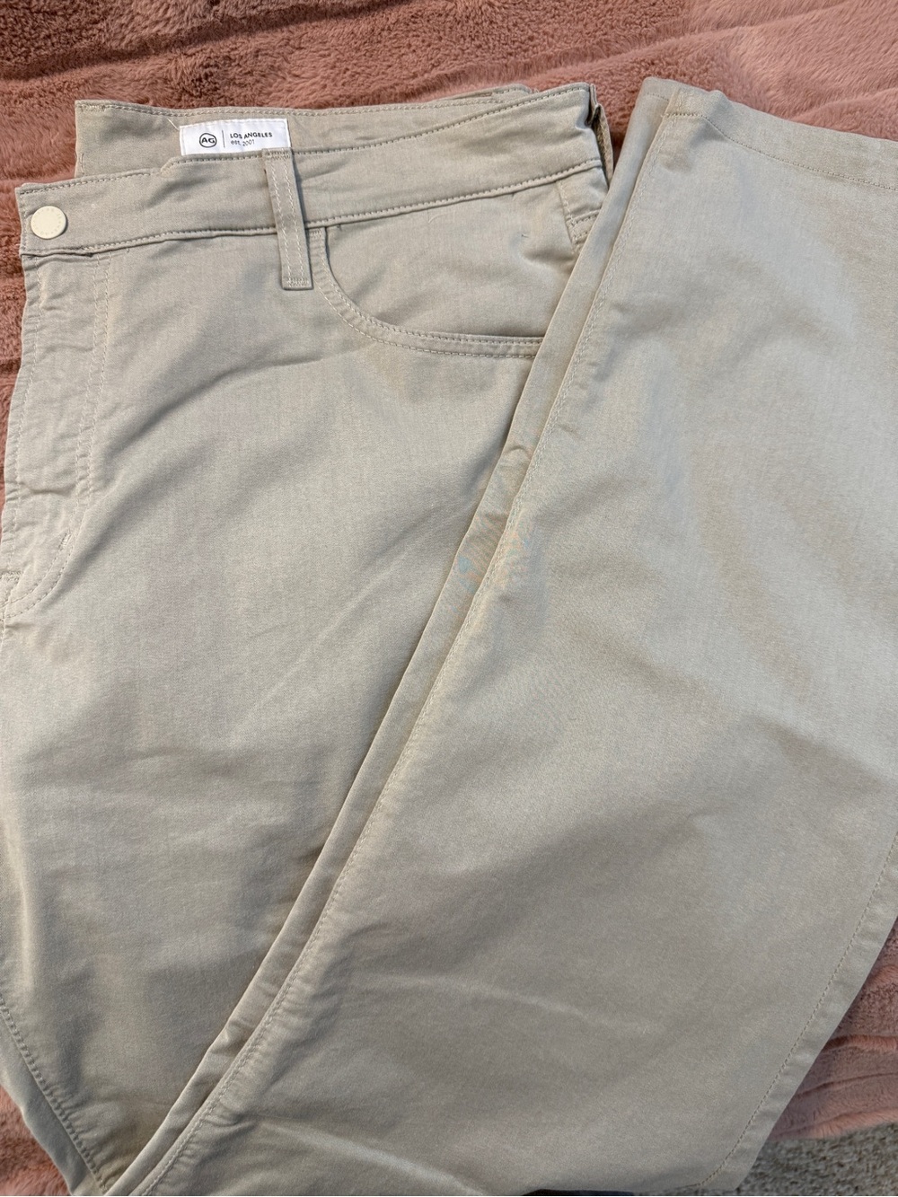 AG Men's Everette Slim Straight Chino Pants - Tan 40x34